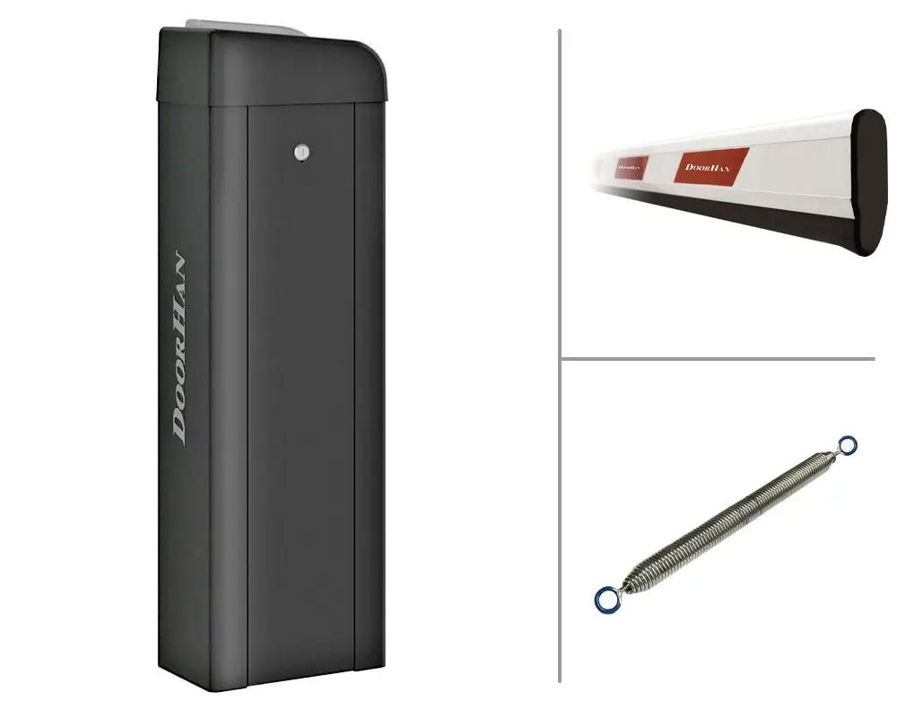 Комплект базовый шлагбаума BARRIER-PRO-5000 в составе стойка BARRIER-PRO со встроенной сигнальной лампой и приемником, стрела BOOM-5, пружина балансировочная BR13