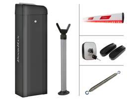 Комплект шлагбаума BR-PRO5000LEDKIT, в составе стойка Barrier-PRO со встроенной сигнальной лампой и приемником, стрела BOOM-5-LED, опора стрелы, ключ-кнопка KEYSWITCH-N, фотоэлементы PHOTOCELL-N, пружина балансировочная BR13.