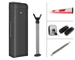 Комплект шлагбаума BR-PRO6000LEDKIT, в составе стойка Barrier-PRO со встроенной сигнальной лампой и приемником, стрела BOOM-6-LED, опора стрелы, ключ-кнопка KEYSWITCH-N, фотоэлементы PHOTOCELL-N, пружина балансировочная BR13.
