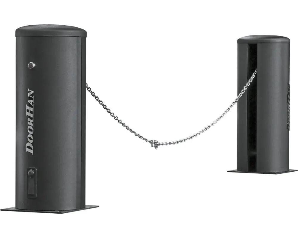 Комплект цепного шлагбаума Chain-barrier15-base. В составе: Шлагбаум цепной Chain-barrier(Slave)-PRO, Шлагбаум цепной Chain-barrier(Master)-PRO, Цепь 15,5 метров для Chain-barrier (DOORHAN)