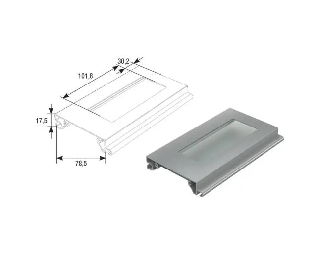 Профиль экструдированный RHE78G