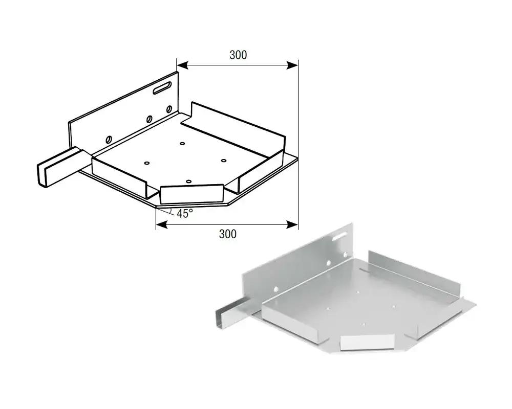 Крышка боковая стальная RSK300